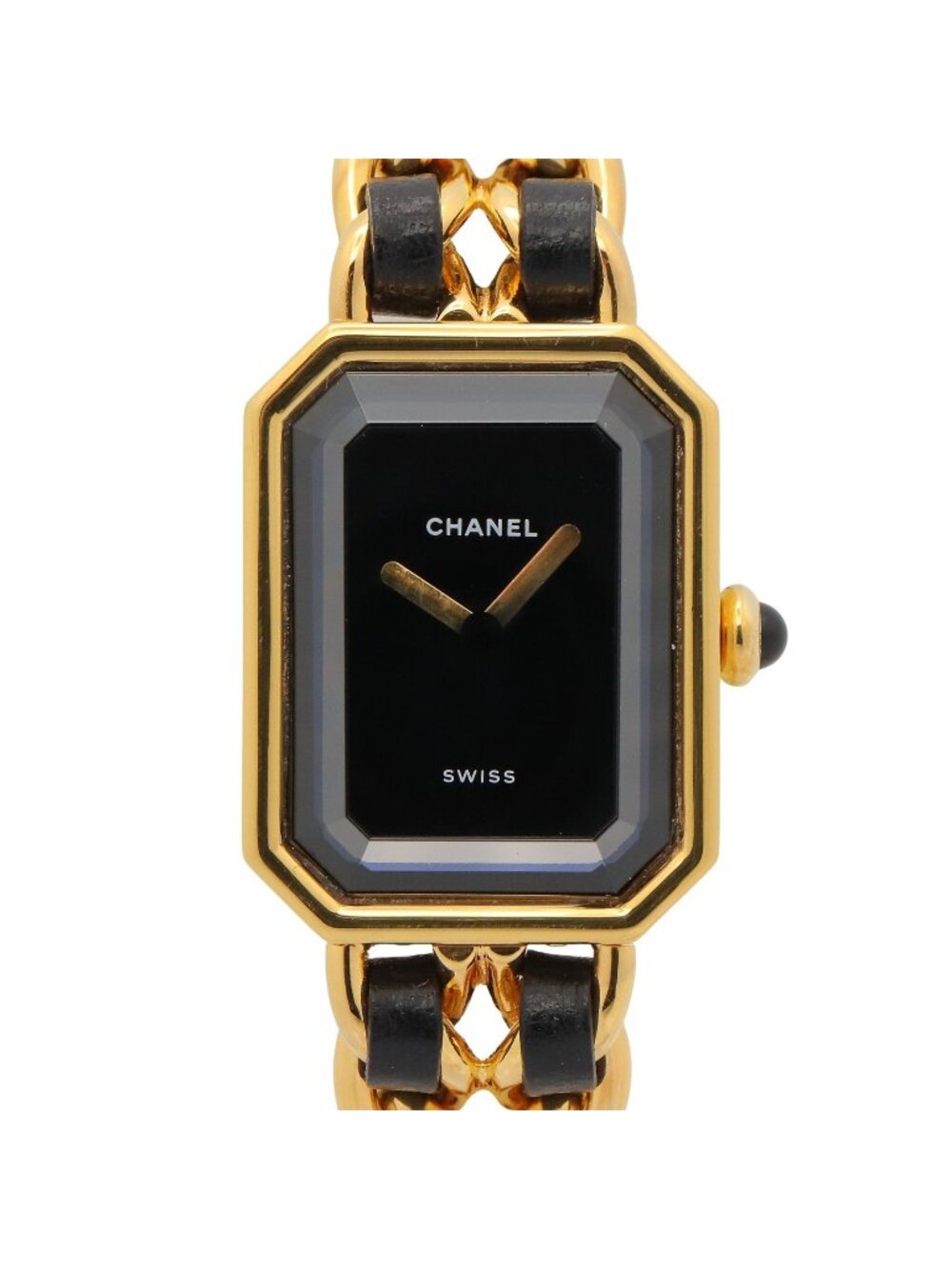 Chanel Watch Premiere M Black Leather